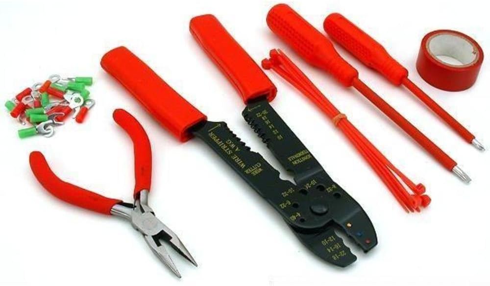 Hawk TE100 Electrician-Foot Tool Kit, 14-Pieces