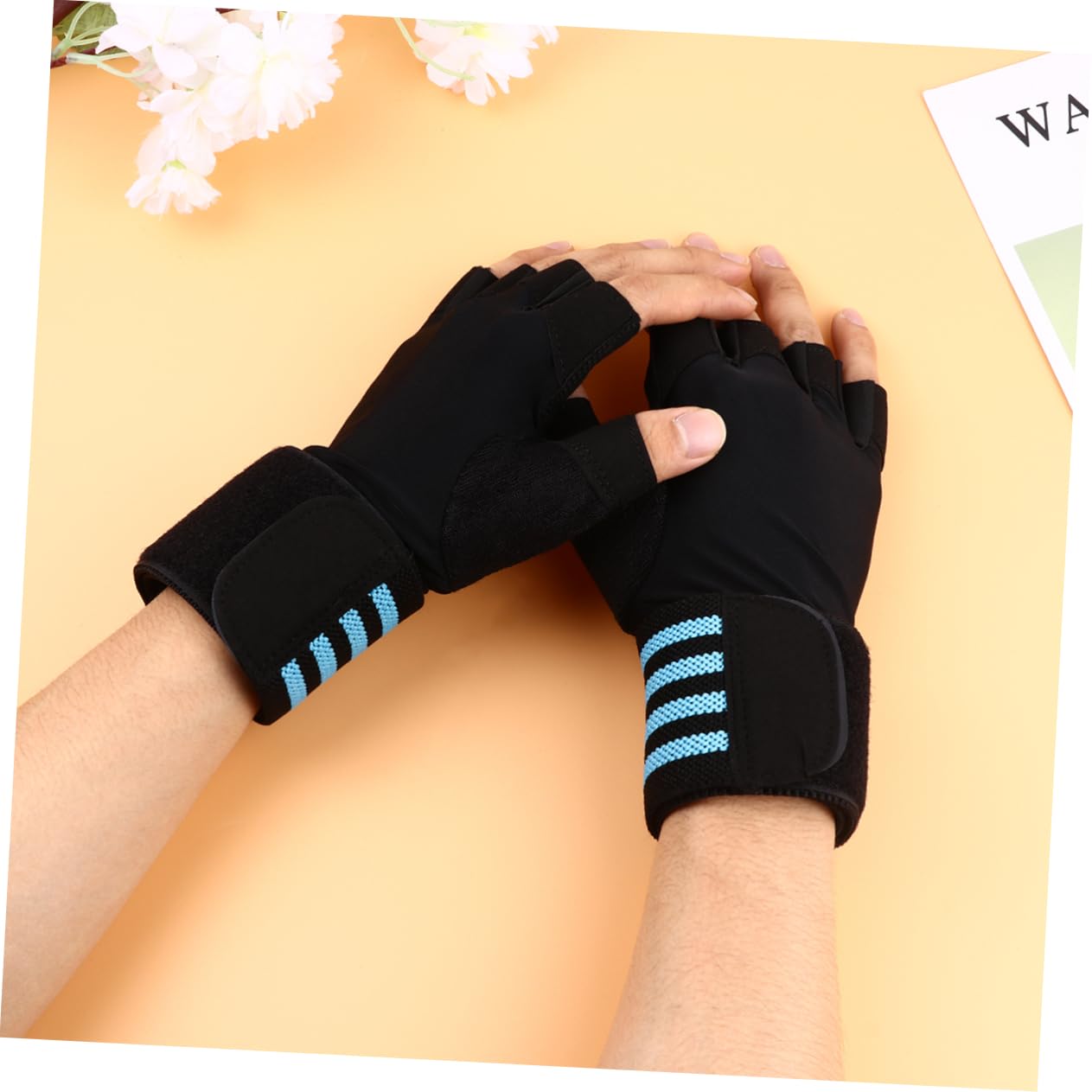 Sosoport 3paia Allenamento Outdoor Mezzo Per Antiscivolo e Traspiranti Per Sollevamento e Allenamenti Fitness Blu