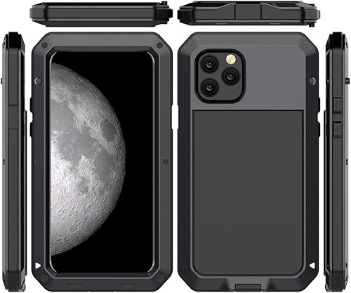 Miniatura 8 de Marrkey Funda protectora de cuerpo completo para iPhone 11 Por, resistente a los golpes, funda de metal de aleación de aluminio con protector de