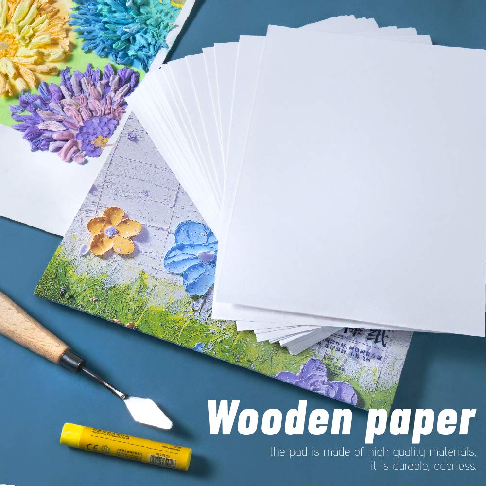 紙本手描き作品（油性パステル・署名入り） 紙本手描き作品（油性