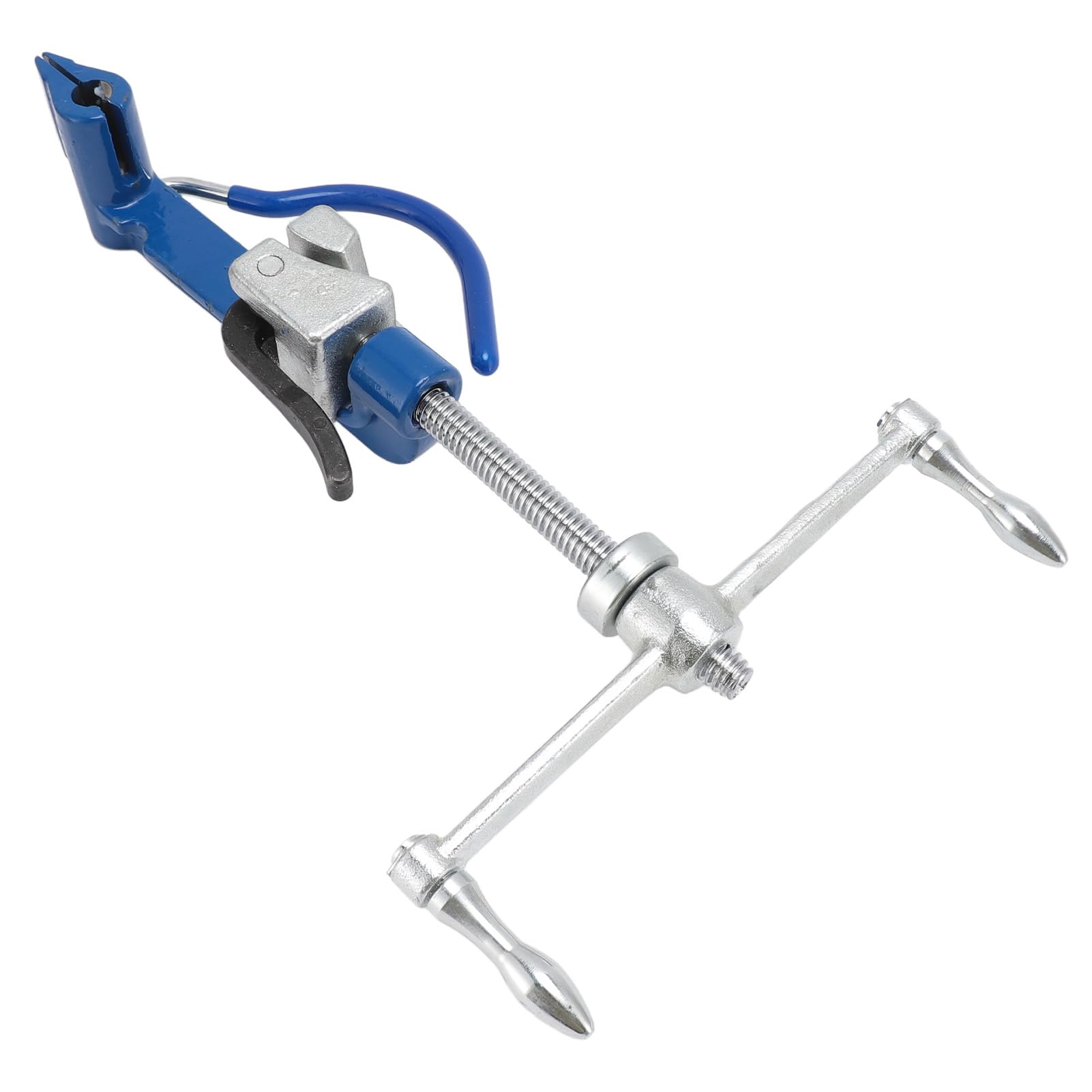 Narzędzie do Opasek Stalowych ze Stali Nierdzewnej, Ergonomiczny Uchwyt Gumowy, Regulowane Pokrętło, 210mm, z Głowicą Tnącą