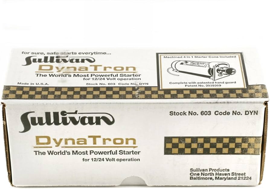 Sullivan Products Electric Starter12V Dynatron SUL603 Air Field Equip & Electronics