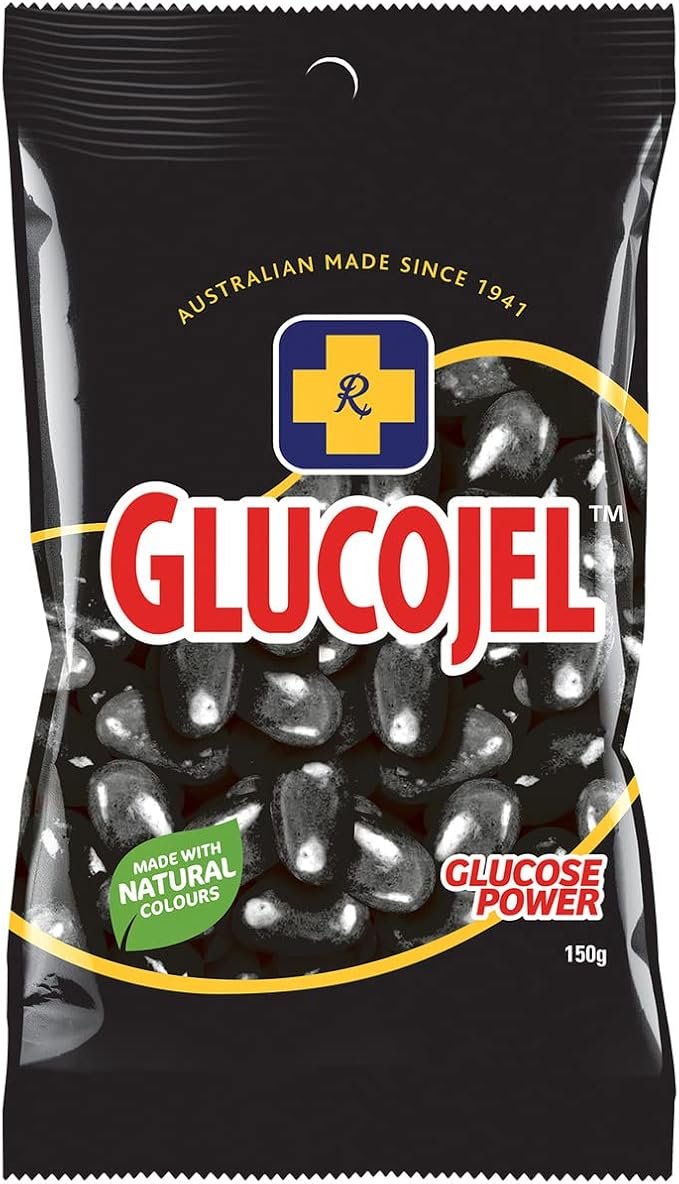 Glucojel Jelly Beans Black 150g Pantry Food & Drinks