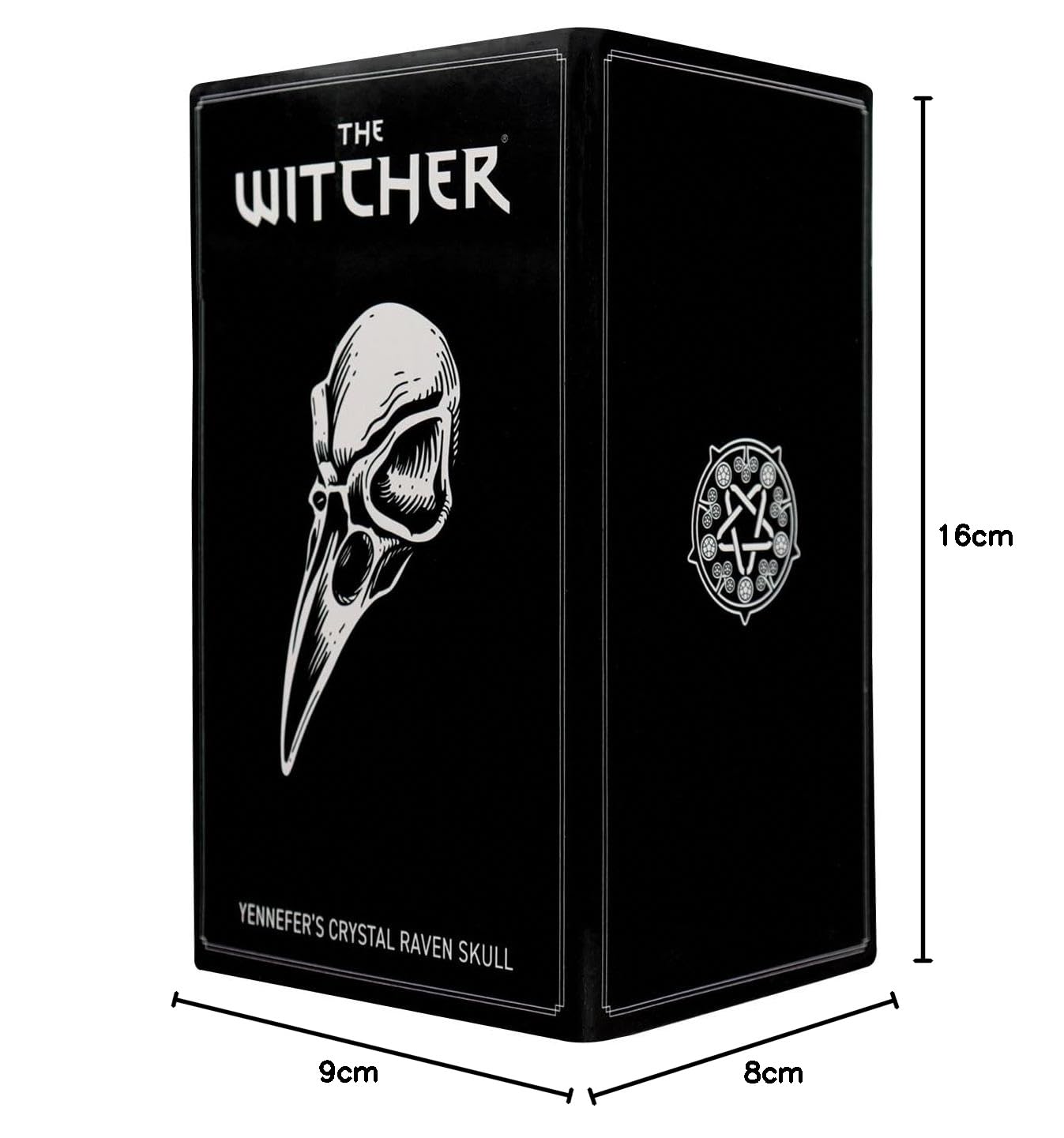 The Witcher 3 Crystal Skull Replica - Puntello in resina da collezione in scala - Merchandise ufficiale per fan e collezionisti fantasy