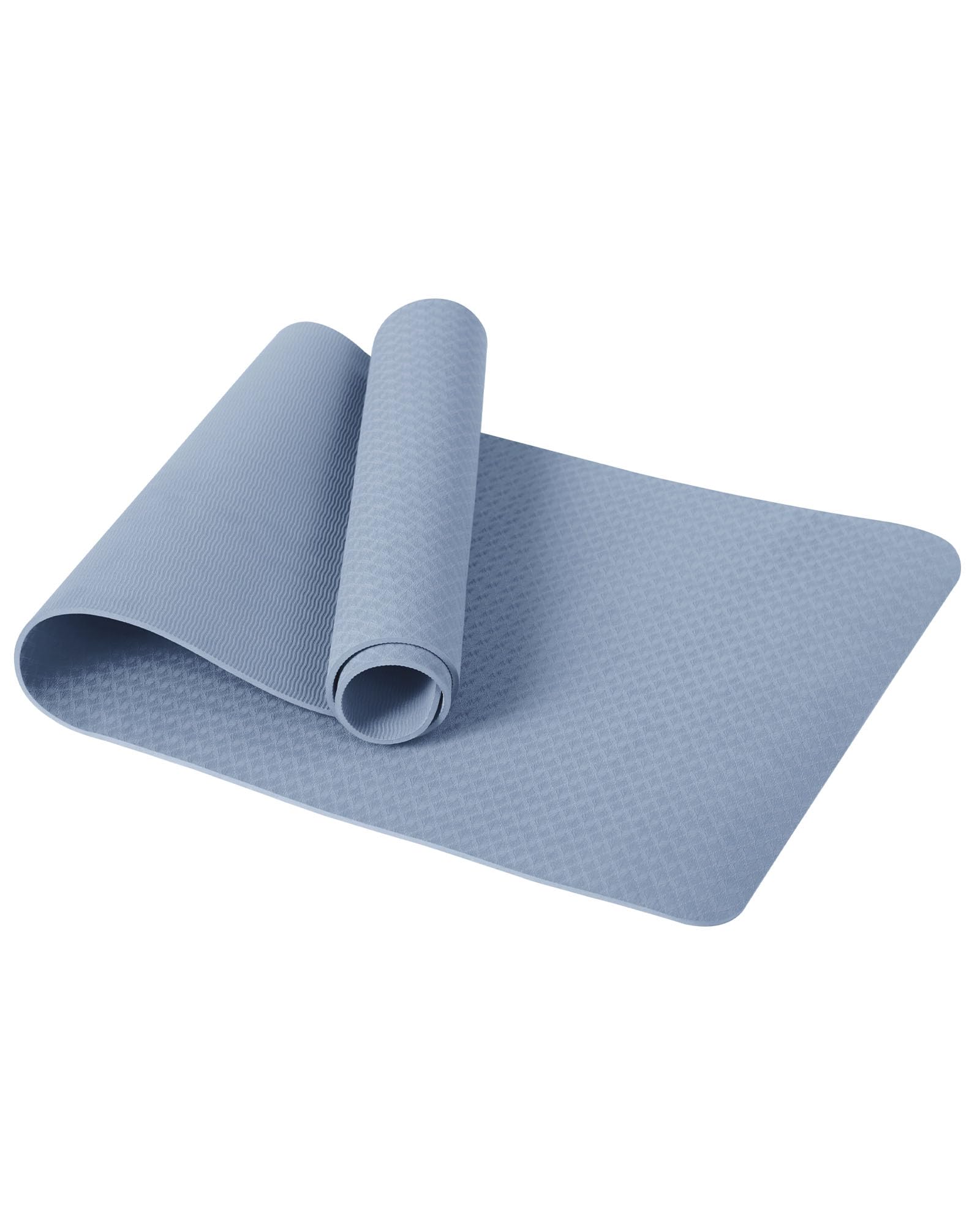 Good Nite Tappetino da Ginnastica da Yoga Tappetino Antiscivolo per Allenamento Sport Pilates con Tracolla 183 x 61 x 0,6 cm(Blu)