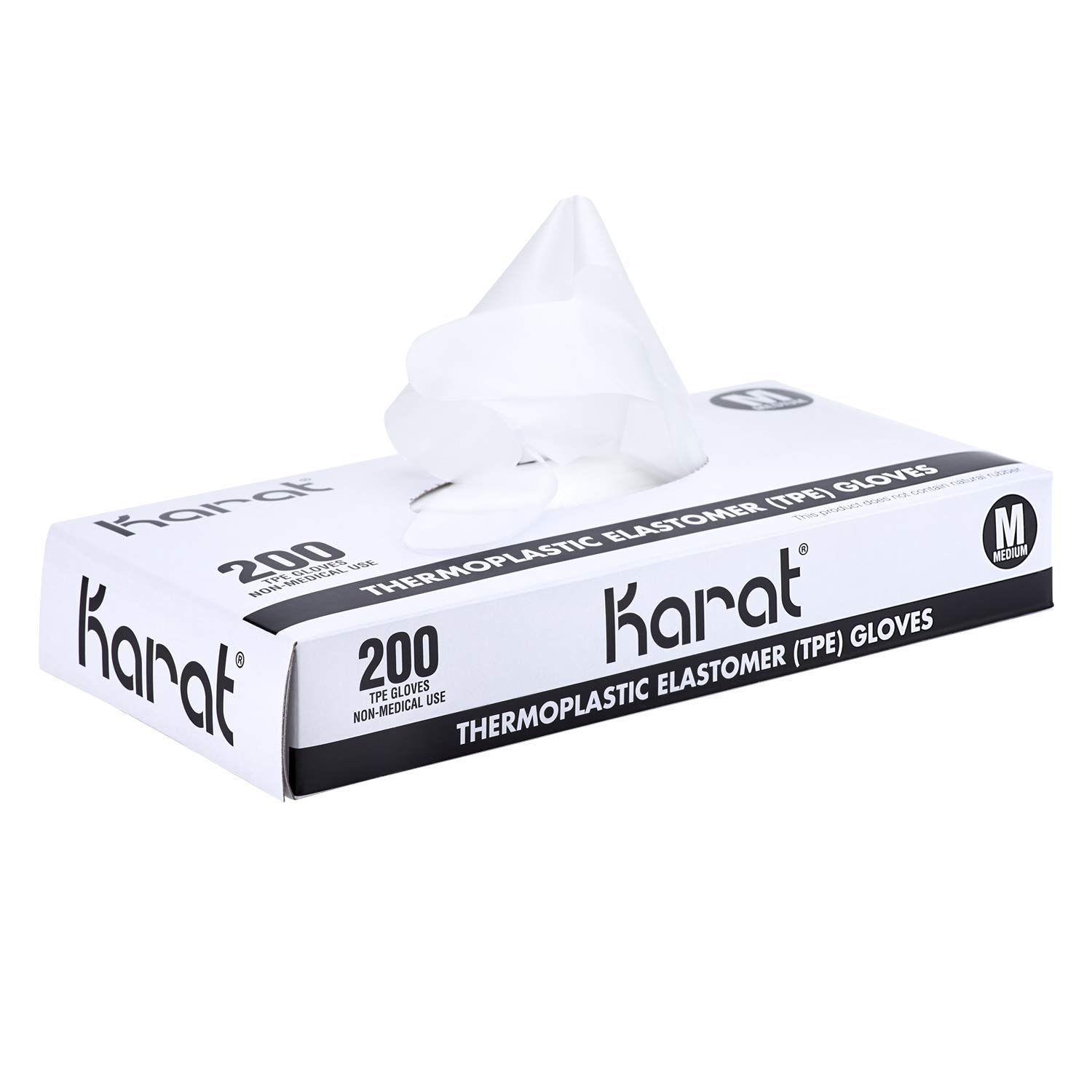Karat FP-GT1037 Thermoplastic Elastomer Powder-Free Glove (Medium