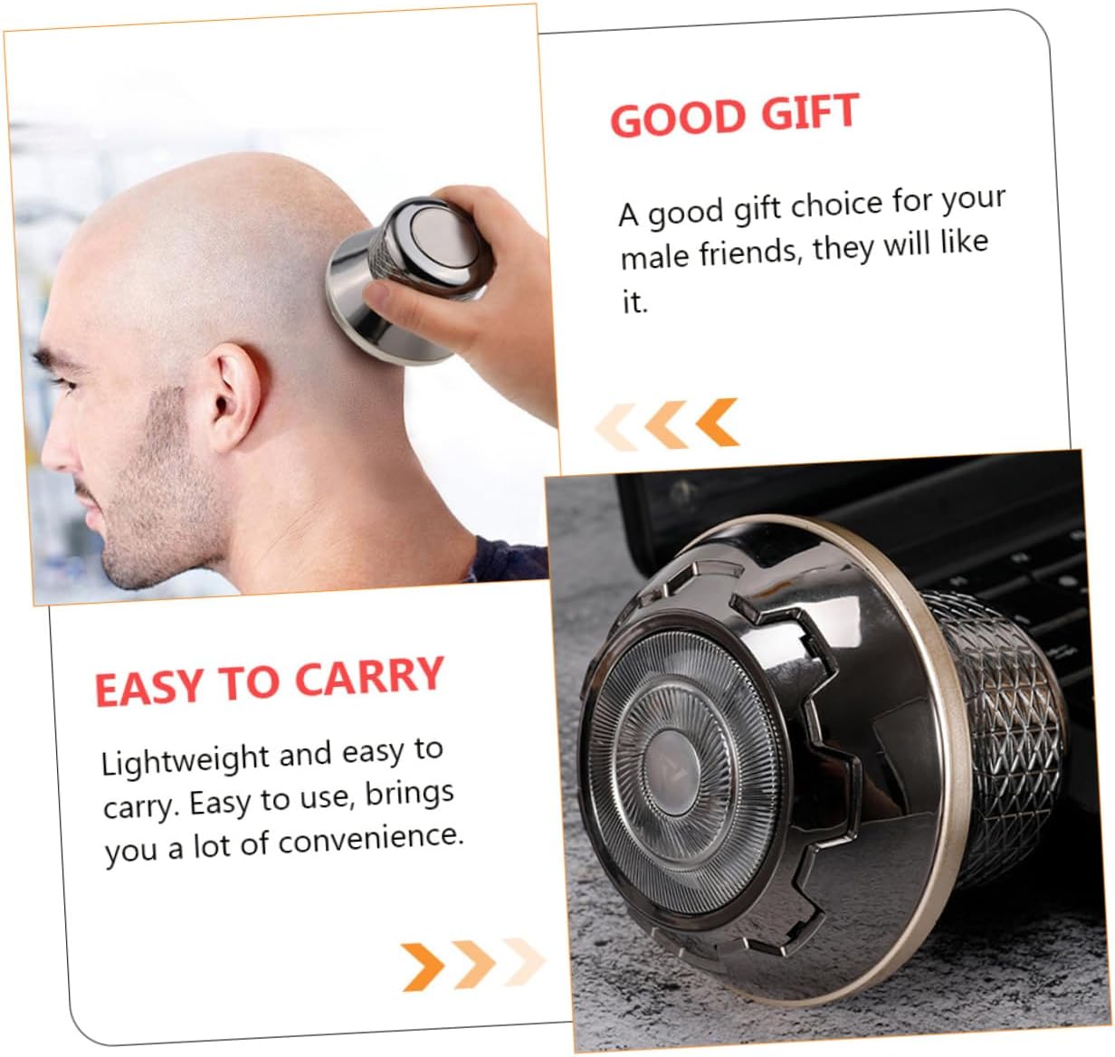 VICASKY Men Electric Razor for Shaving Facial Trimmer Hair Clipper USB Rechargeable Professional Hair Cutting Kit