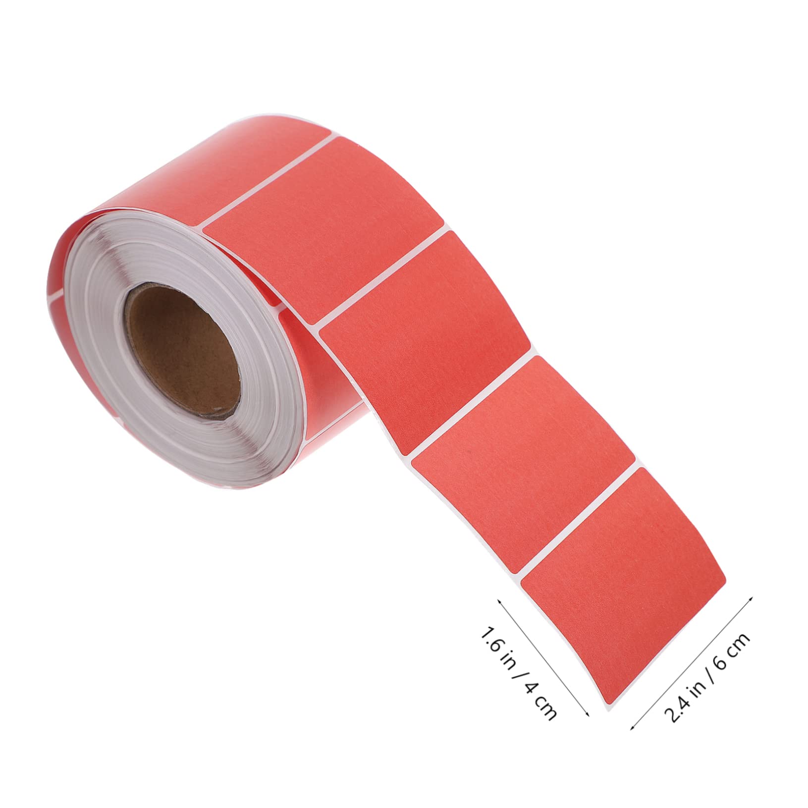 SHINEOFI 4 pezzi Etichette Termiche Autoadesive Rosse Impermeabili Resistenti per Stampanti Nastro Adesivi Scrivibili per Ufficio Cucina e Negozi Tè Latte
