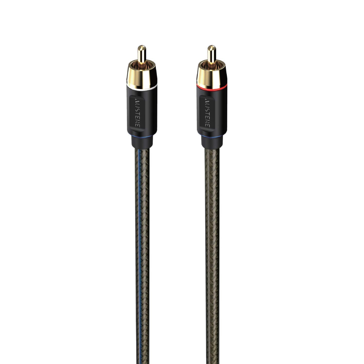 V Series Audio Interconnect RCA Cable 2.0m Pure Gold Connectors, aDesign Precision LinkFit Housing & Soft-Touch High-Flex Cable