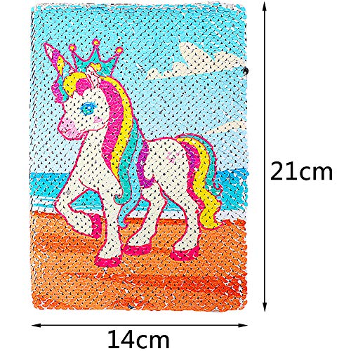 JPYH Cartone Animato Unicorno Taccuino Diario di