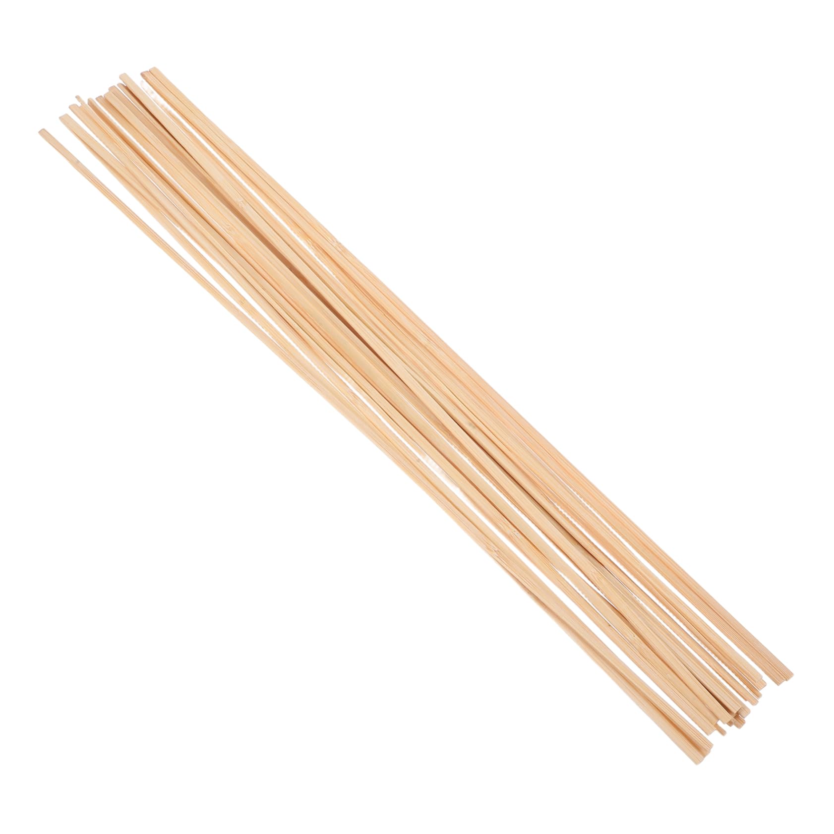 BRIGHTFUFU Kite Support Bamboo Strips 20pcs Kite Construction Sticks Craft Dowel Rods for Boys and Girls Weaving Material