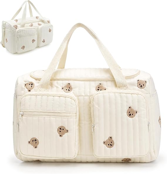 Bulawan Large Cotton Baby Changing Bag: Quilted Comfort for Moms on the Go
