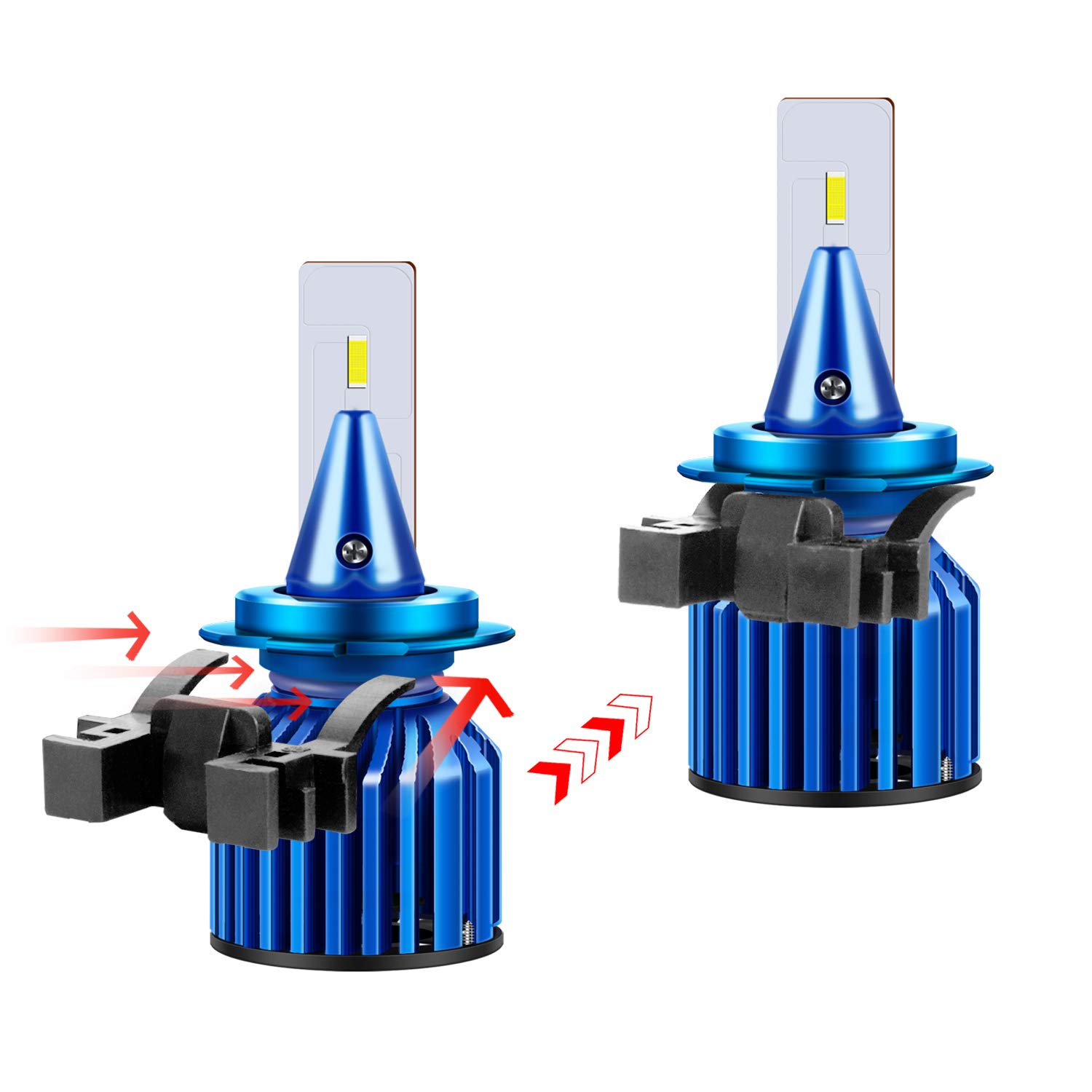 2 Stück Adapter für H7 LED-Lampen, KIA, Hyundai, Mitsubishi 2 Stück Adapter für H7 LED-Lampen, KIA, Hyundai, Mitsubishi