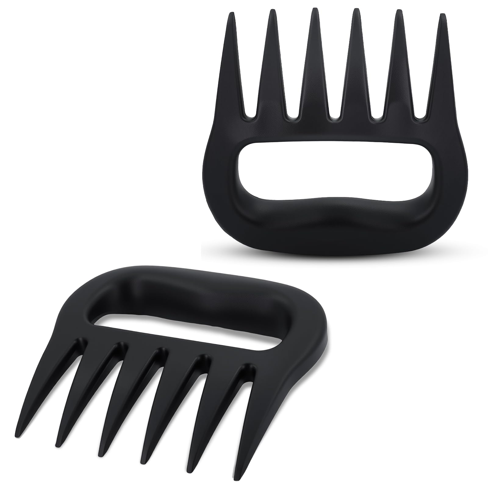AskBed Meat Shredder Claws for BBQ - Heavy Duty Grill Puller Shredding Tool for Pulled Pork, Chicken & Beef - Grill Accessories Gifts for Men/Women (2-Pack, Black)