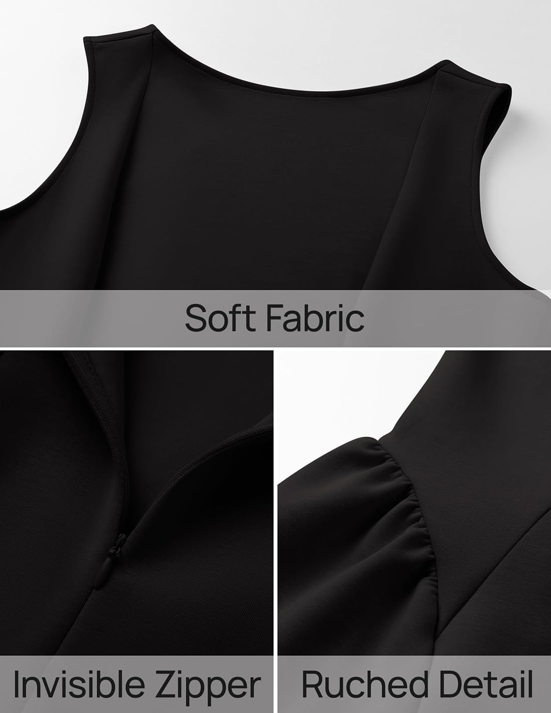 ZESICA Women's 2026 Summer Sleeveless Cocktail Mini Dress Boat Neck Backless Swing A Line Wedding Club Party Short Dresses - Image 9