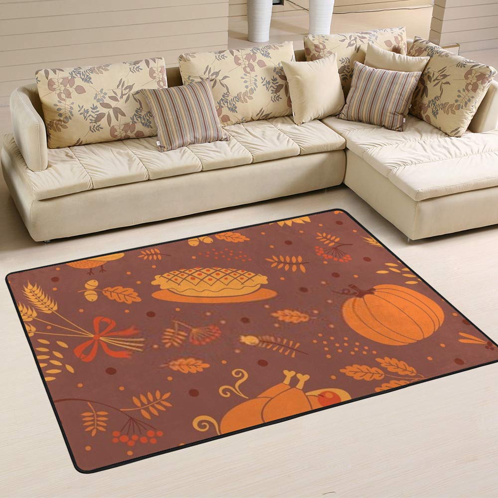 Tapis de salon violet grand format Ruchen aux finitions soignées style automne