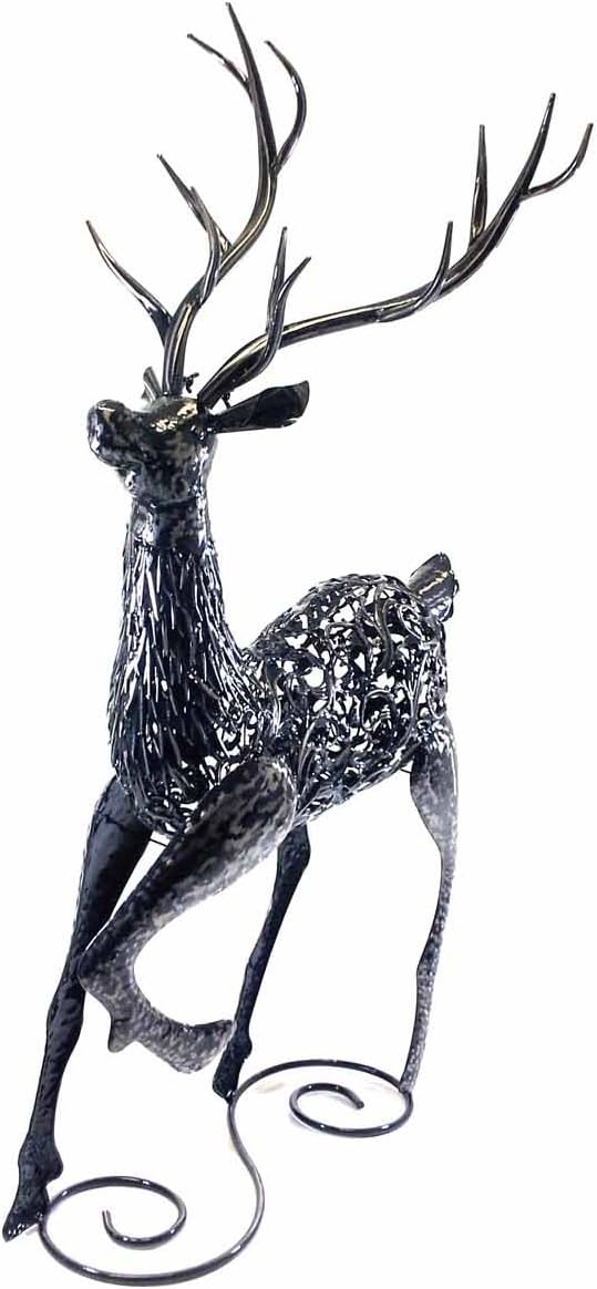 BWA Metal Decorative Sculpture For Home Or Garden - Large Standing Stag