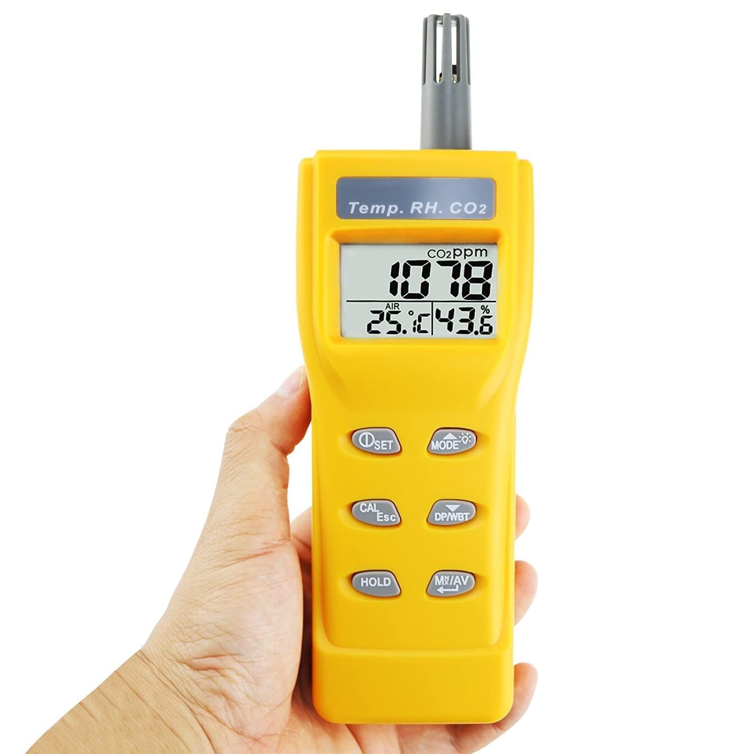 AZ-7755 CO2 Detector Indoor Air Quality Monitor with Temperature & Humidity | CO2 Range 0-9999 ppm | ±50 ppm High Accuracy | HVAC, Office, School, Workspace & Farming-image-19