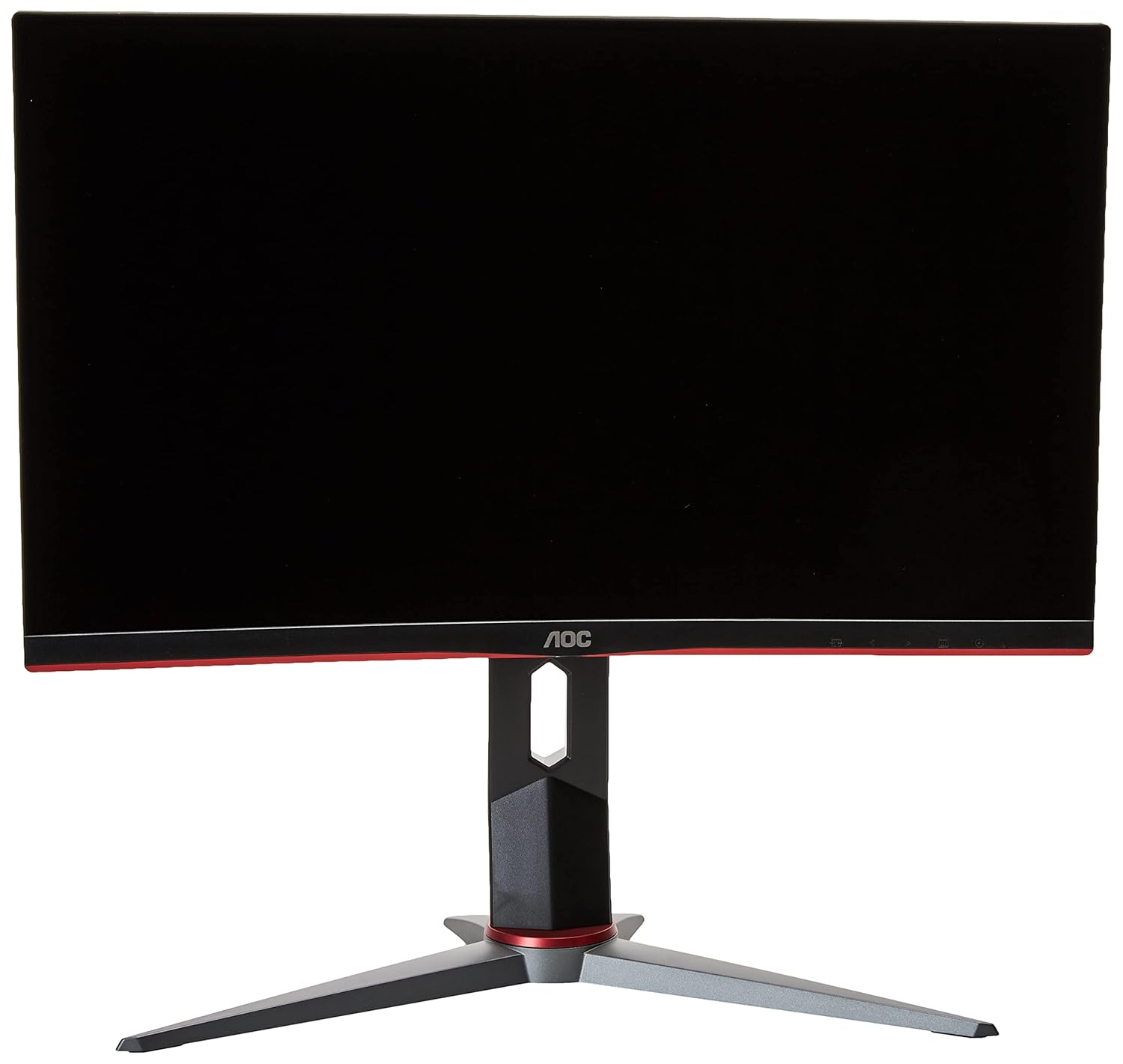 AOC - G2 Series C24G2 24 LED Curved FHD FreeSync Premium Monitor - Black Red