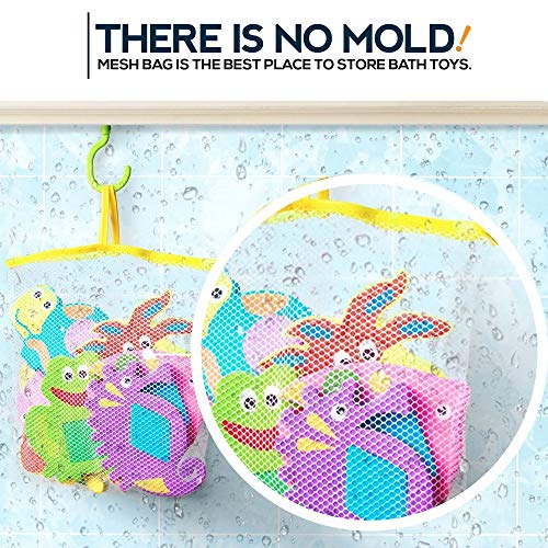 Foam Bath Toys - 100% Non-Toxic Floating Puzzles Animals - Early Learning Bathtub Toy - Fun Educational Geometric Shapes For Toddlers Kids Boys Girls - Free Bath Toy Organizer & Fishing Rod #TOP5