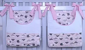 Porta Fraldas 02 Peças Ovelha Rosa
