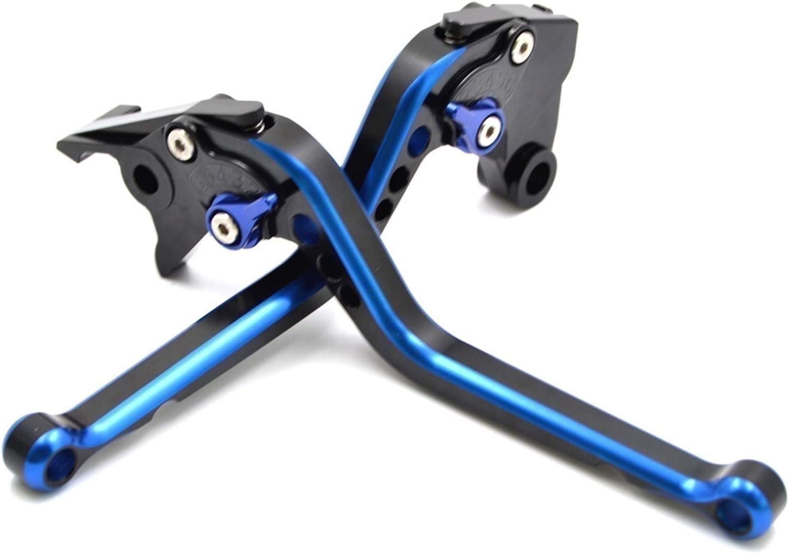 Motorcycle accessories Motorcycle Adjustable Brake Clutch Levers Handle Bar Grips For Honda CRF1000L African Twin 2016-2018 (Color : Blue)