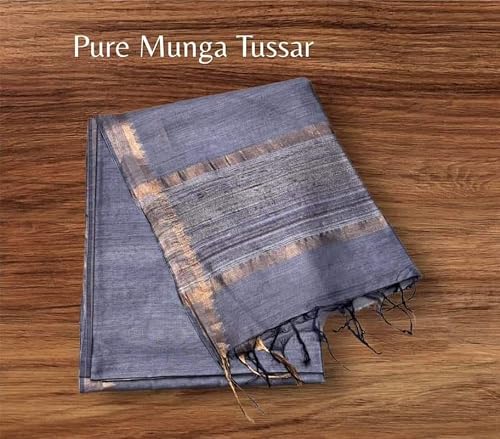 Silk Zone gold tussar silk saree in tussar silk – image 2