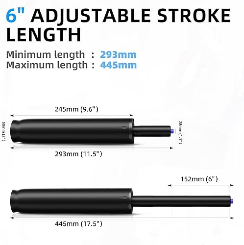 Miniatura 5 de Sytopia Reemplazo de cilindro de silla de oficina, elevador neumático de gas resistente, ajuste universal para sillas de escritorio y juegos, ajuste