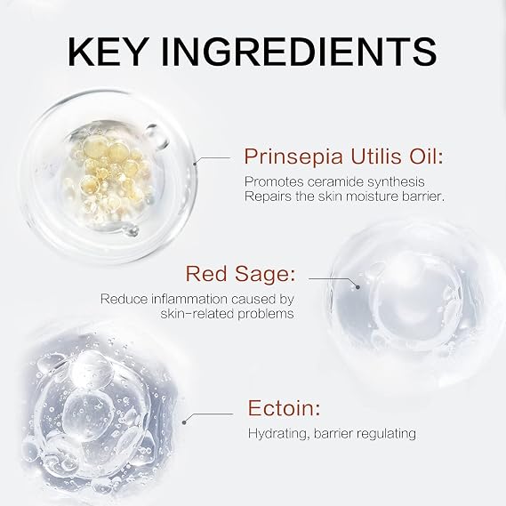 WINONA Hydrating Facial Serum with Soothing Plant Extracts for Sensitive and Extra Dry Skin,30ml/1oz