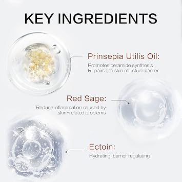 WINONA Hydrating Facial Serum with Soothing Plant Extracts for Sensitive and Extra Dry Skin,30ml/1oz