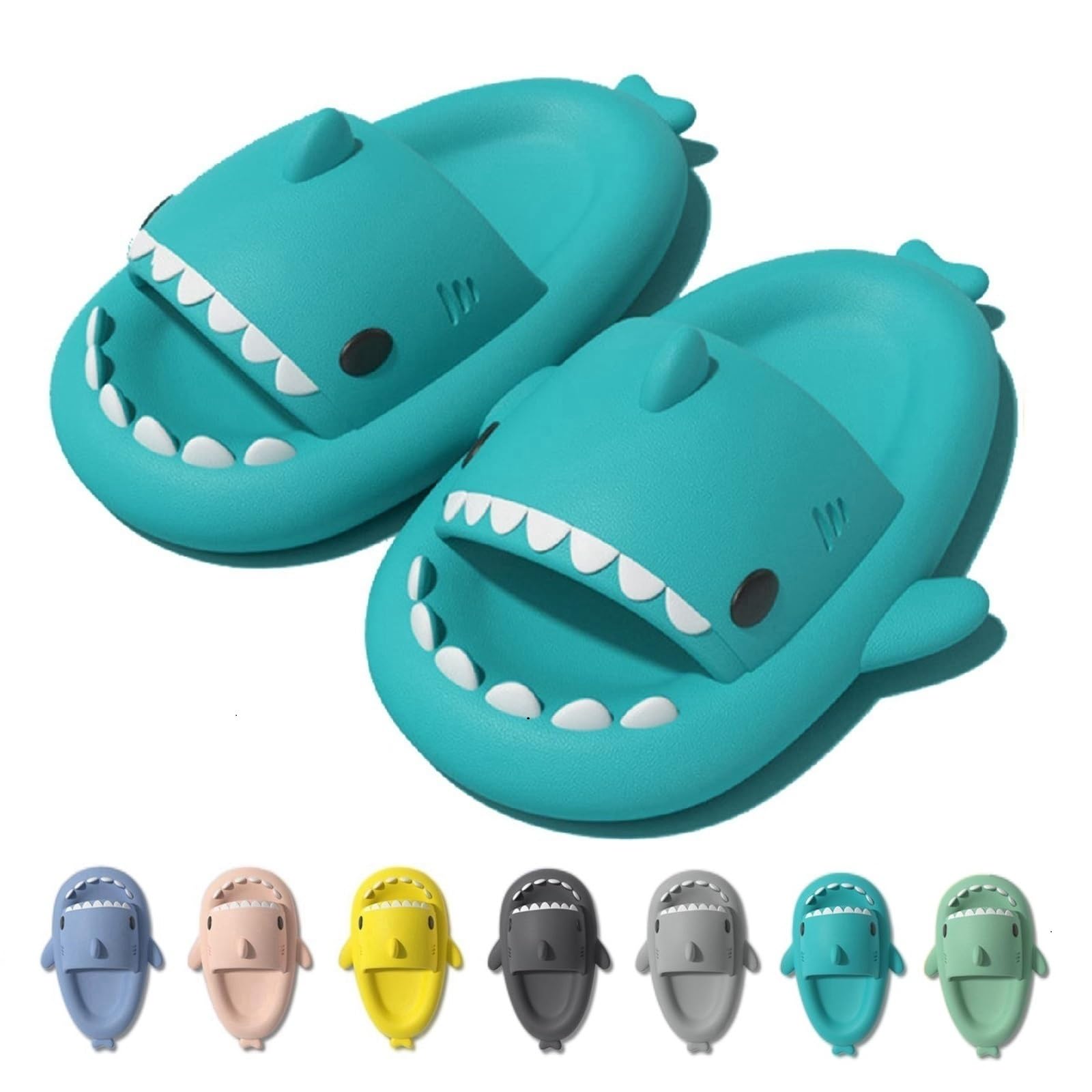 Claquettes Requin Femme Homme Shark Slippers Chaussons Requin Confortable Tongs Sharky Slides Unisexe Taille EU 36-47