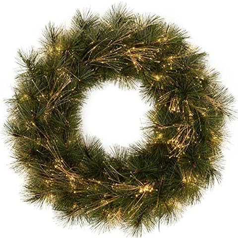 WeRChristmas 60 cm Pre-Lit Pine Wreath Cover