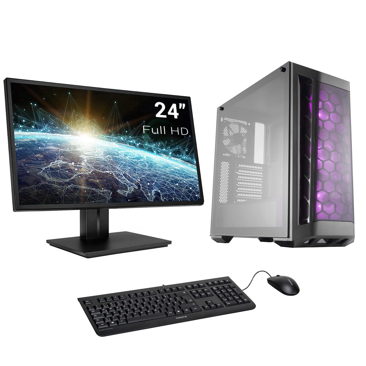 Sedatech Watercooling Advanced Gaming PC Intel i7-10700KF 8x 3.80Ghz, Geforce GTX1650 4Gb, 16Gb RAM DDR4, 500Gb SSD NVMe 970 Evo, 2Tb HDD, USB 3.1, Wifi, Monitor, Keyboard/Mouse, Win 10