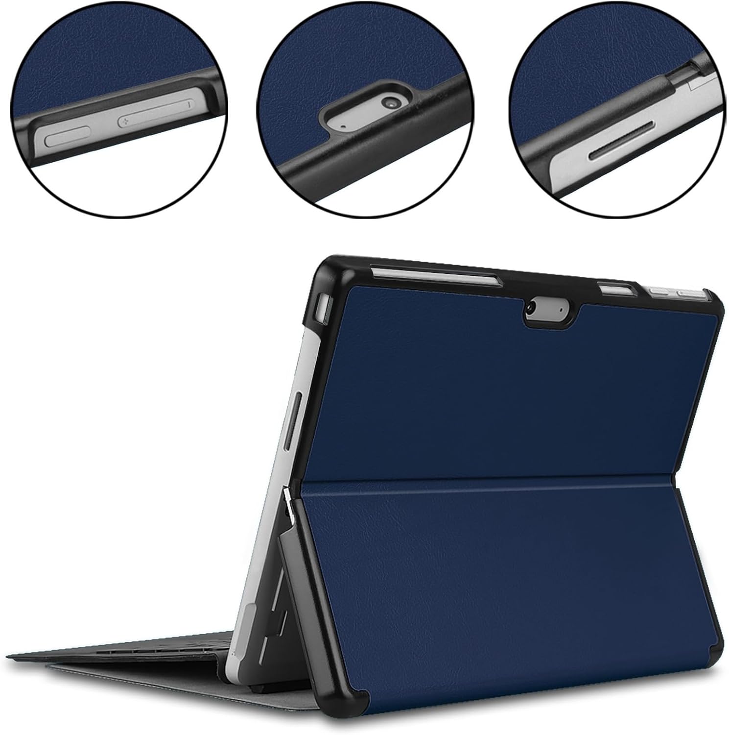 Case for Microsoft Surface Pro 11 (2024) 13.0 inch, Slim Lightweight Hard Shell Protective Cover with Stand, Compatible with Surface Pro 11 Keyboard (Case Only) -Dark Blue