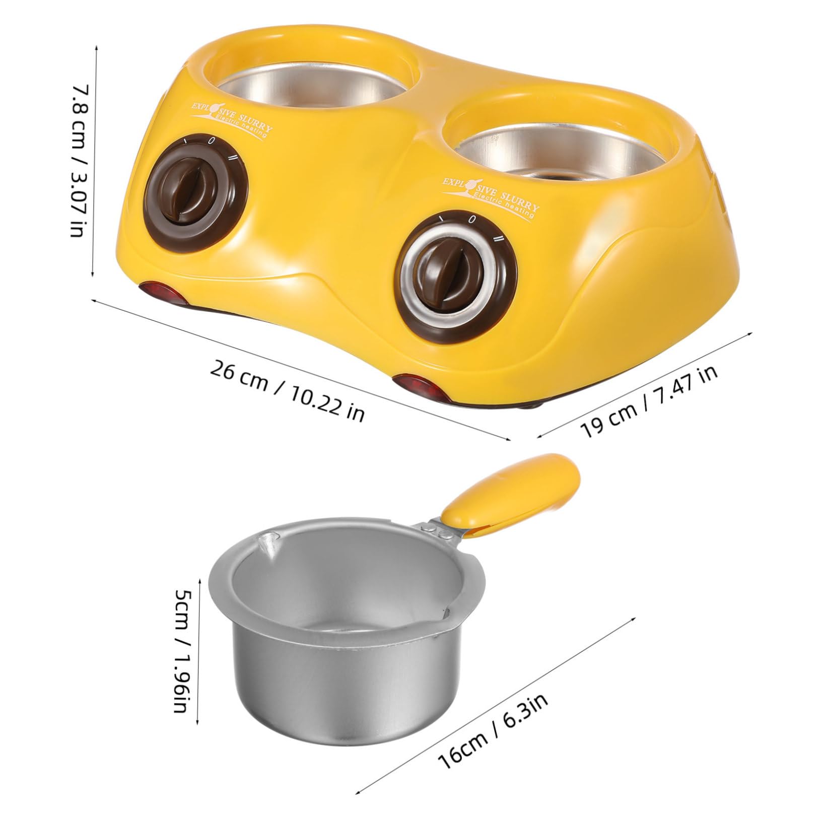 BRIGHTFUFU Versatile Electric Melting Pot Double Boiler Warmer for Chocolates Cakes Cookies Diy Molds Us Plug 110v