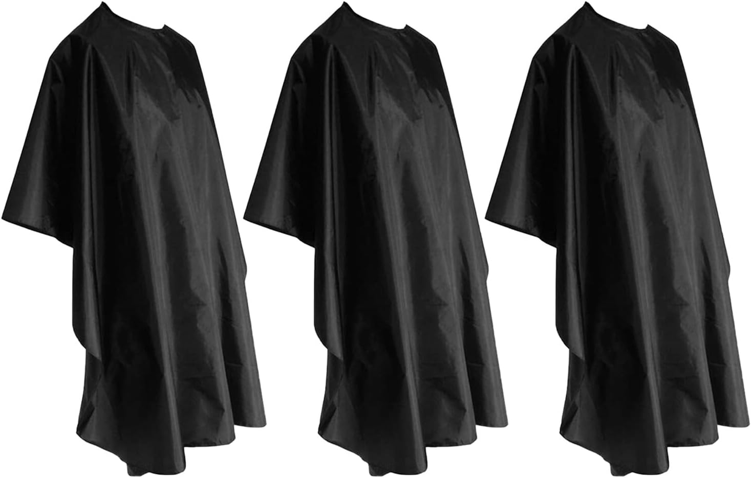 3pcs Waterproof Haircut Barber Cape 120x150cm with Snap Closure Professional Salon Hairdressing Gown for Men and Women Hair Coloring and Styling