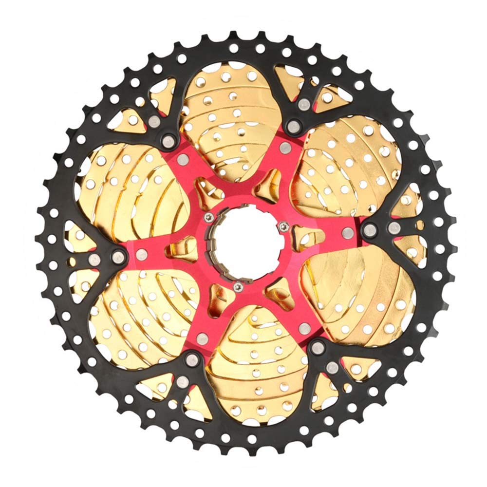 Cassette Vélo BOLANY 10 Vitesses 11-50T Doré - Compatible Shimano/SRAM HG - Neuf