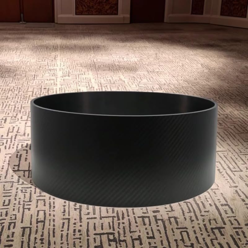 Snare Drum Carbon Fiber Body Lightweight High Strength Replacement for Drum Building Custom Setup Stage Performance Studio Recording Percussion Instrument Use
