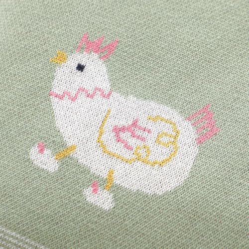 Image of mimixiong Baby Blanket Knit Receiving Boys Girls Blanket Soft Cotton Neutral Blanke for Swaddle Crib Stroller with Cute Sheep (Chicken-Green, 30x40 Inch (Pack of 1))