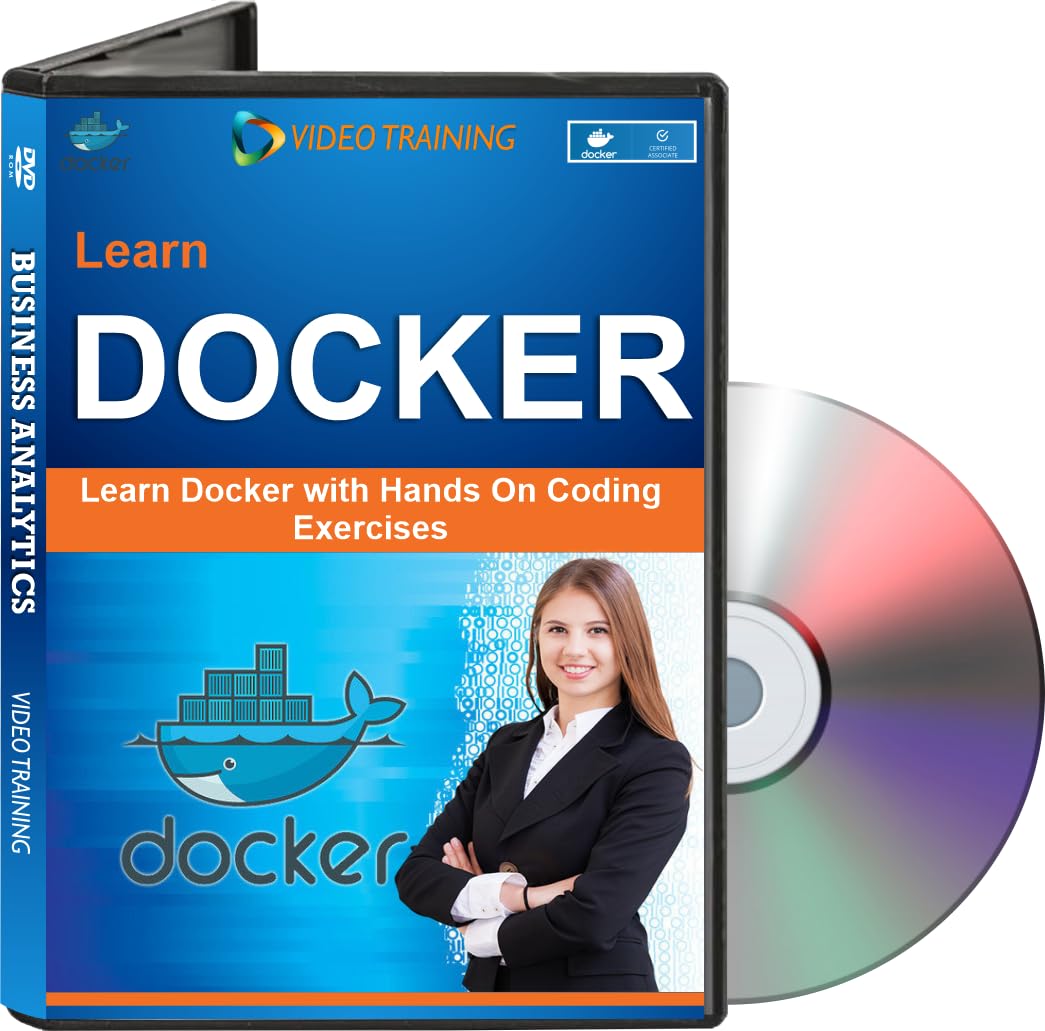 Mastering DOCKER Tutorial Video DVDs Build, test, deploy containers with the best mega-course on Docker | No Subscription Required | LIFETIME…