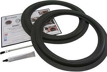 JL Audio 15 Inch Foam Speaker Repair Kit, 15W3 11-1/2 Inch Cone, Older Version, FSK-15M Pair