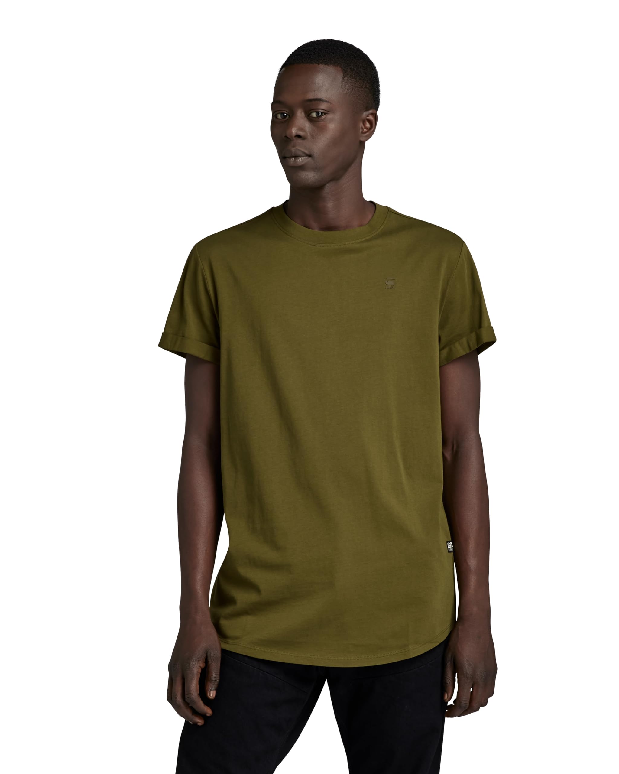 G-Star Men's Lash Jersey T-shirt, Green (dark olive D16396-B353-C744), XS