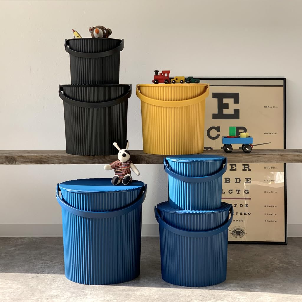 Hachiman Omnioutil Mittel 10 L Eimer mit Deckel Schwarz