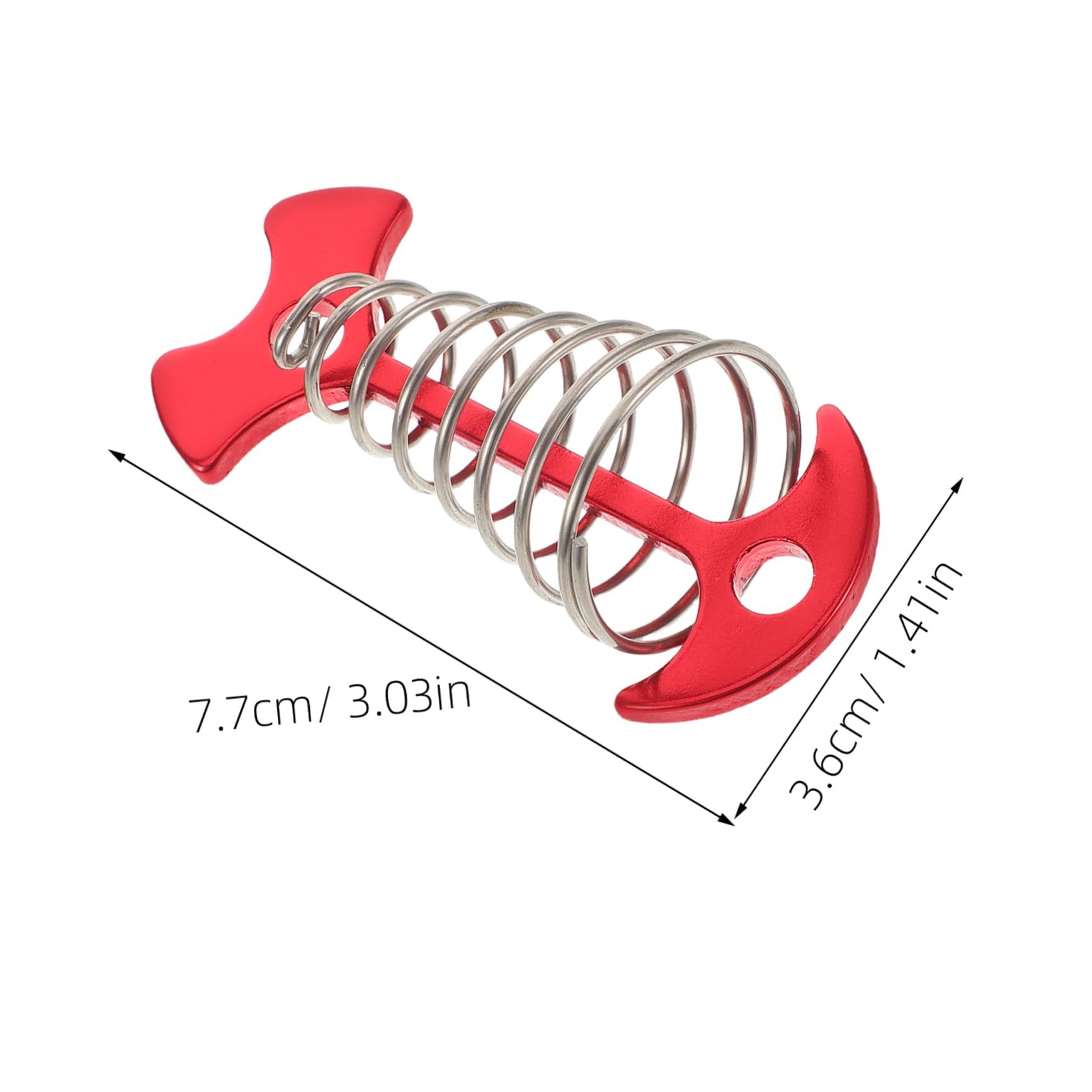 LIOOBO 10pcs Windproof Fish Bone Tent Stakes with Spring Buckle Portable Deck Anchors for Secure Outdoor Camping Hiking and Pool Covers Compact and Lightweight Design