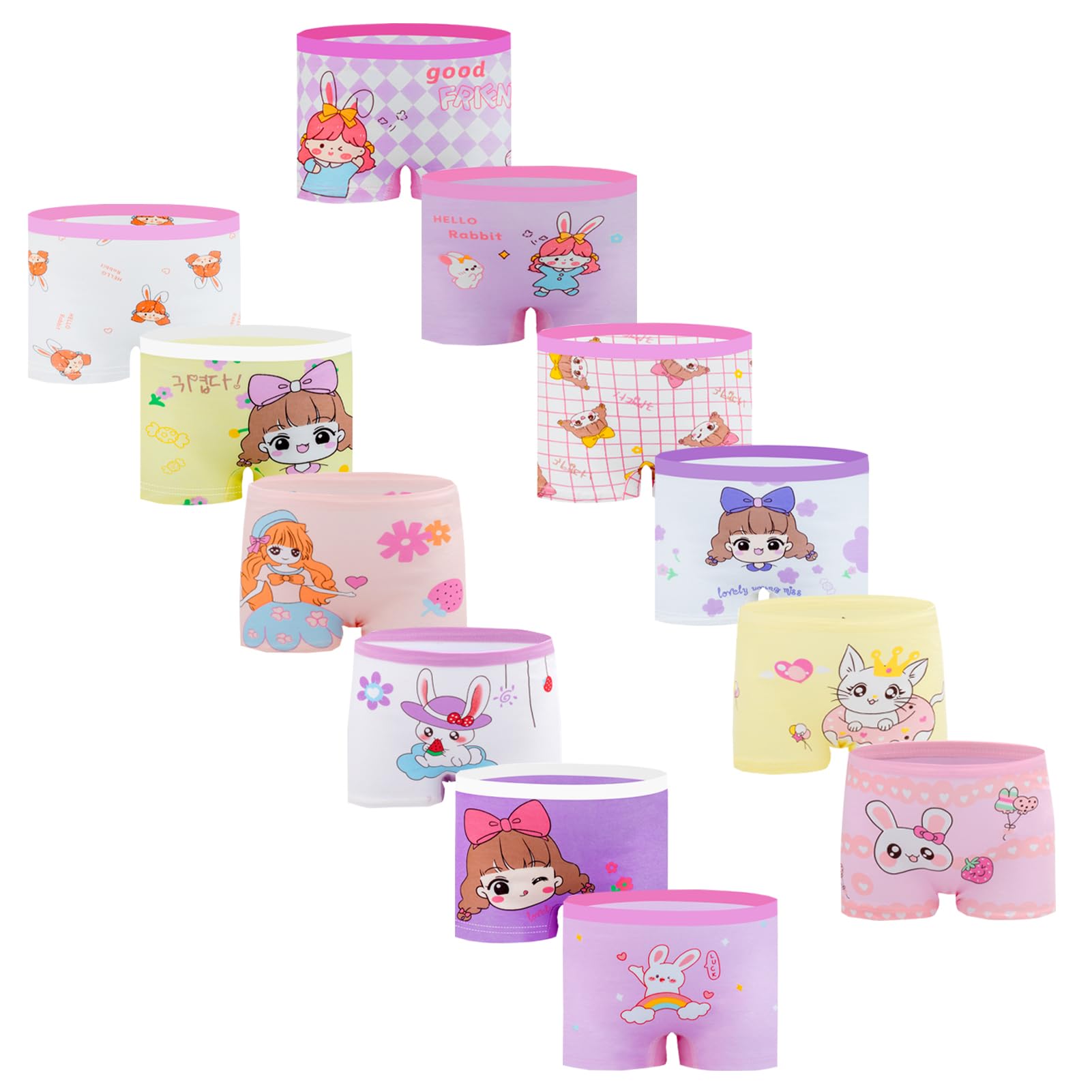 Girls Underwear Pack of 12 Pants