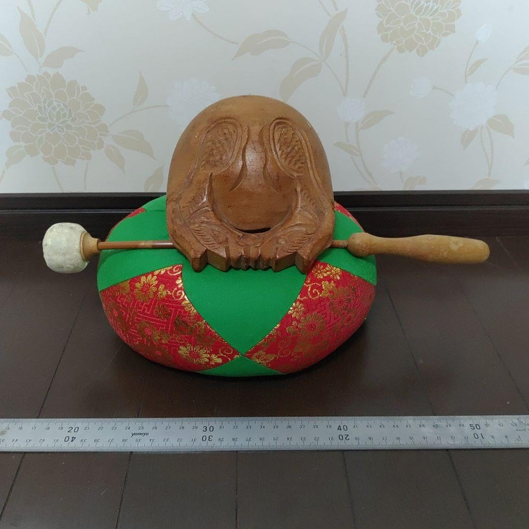 Amazon.co.jp: 木魚 セット 仏具 寺院 お寺 本堂 荘厳 鳴物 梵音具 