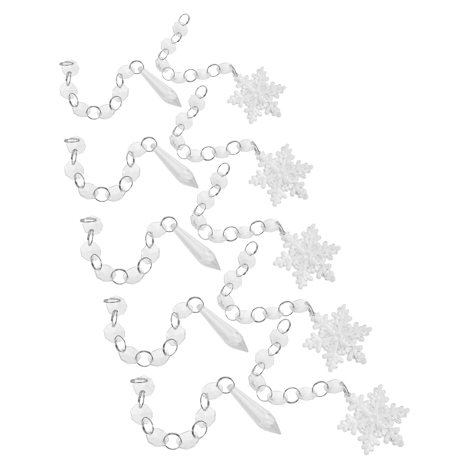TOYANDONA 60 Stück Acryl Eiszapfen Weihnachtsbaumschmuck Transparente | Leicht, Robust und Wiederverwendbar, Bruchsicheres Acryl, Elegant für Feier, Raum und Saisonale Dekoration