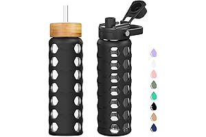 MUKOKO Glass Water Bottles: Sea Water Drinking