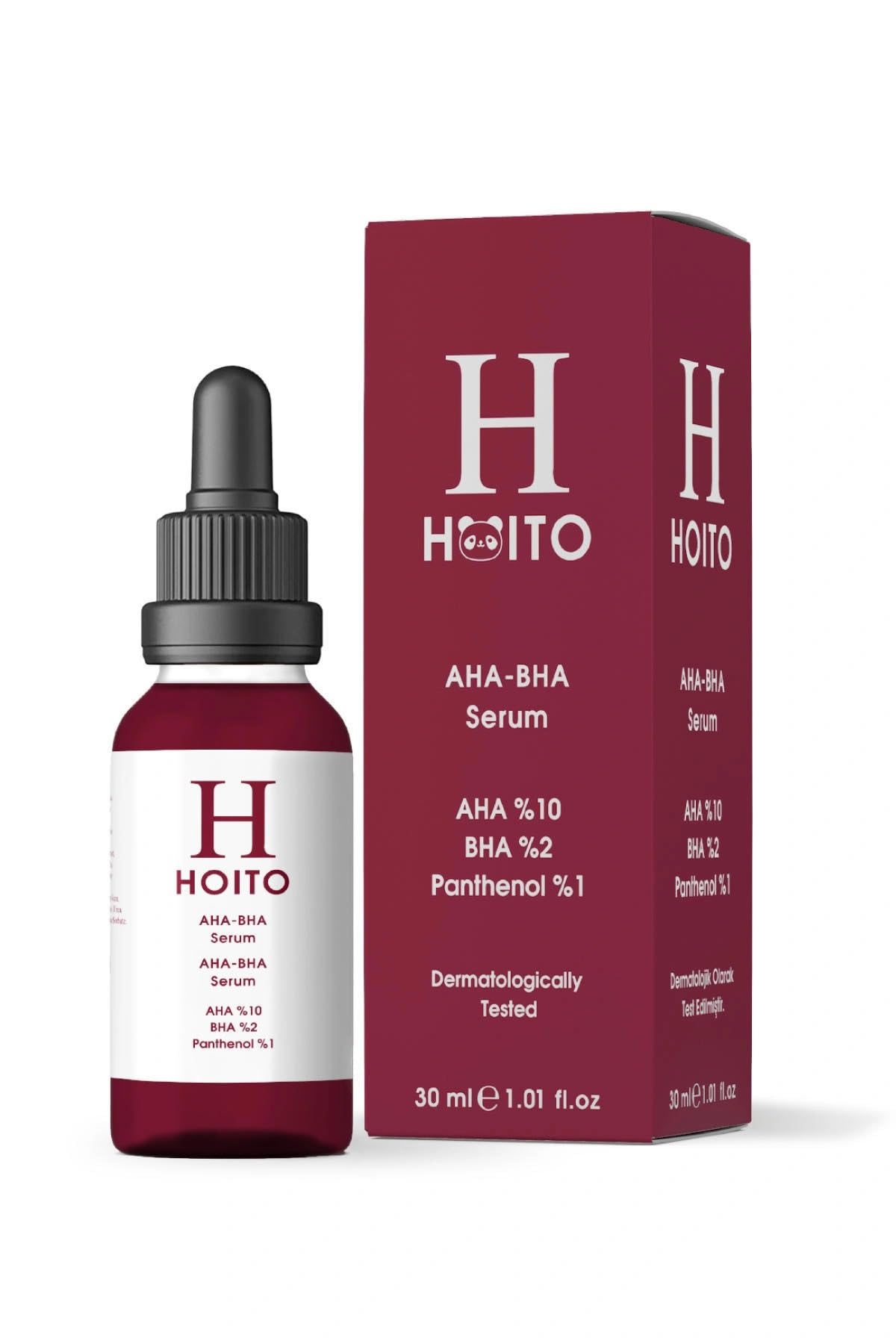 Hoito Aha Bha Serum 30ml - Canlandırıcı Cilt Tonu Eşitleyici Kırmızı Peeling Cilt Bakım Serumu