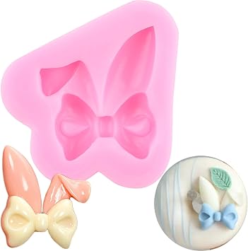 Easter Bunny Ears Fondant Mold Rabbit Chocolate Silicone Molds | Easter Cake Decorating Cupcake Topper Candy Gum Paste Polymer Clay